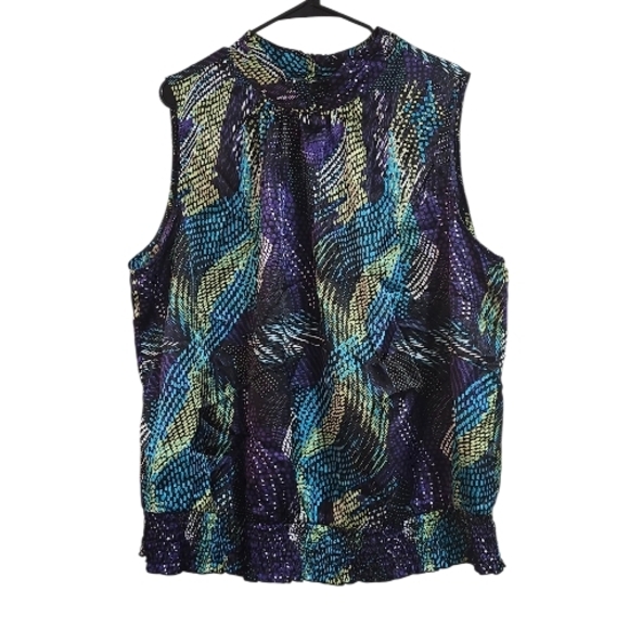 Cato Multicolor Patterned Top - Picture 4 of 7